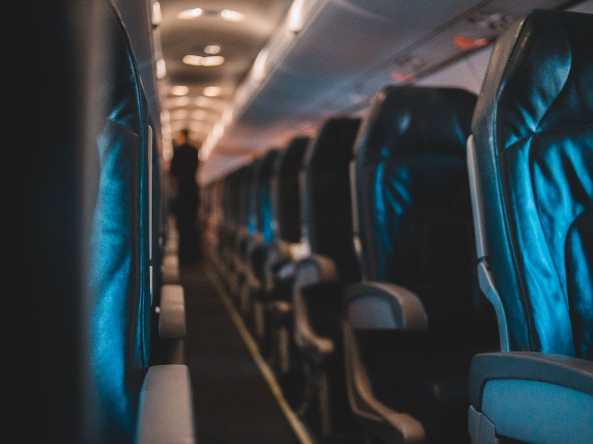 A clean, sanitised executive cabin interior